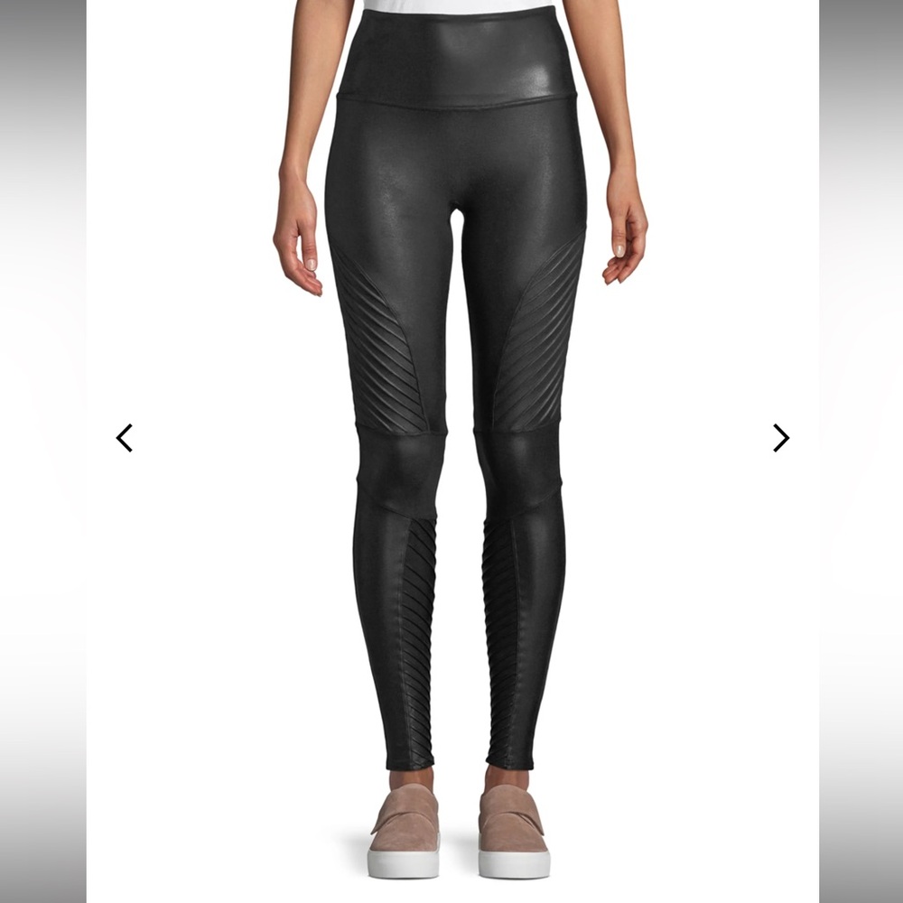Moto Faux-Leather Leggings - Size Large